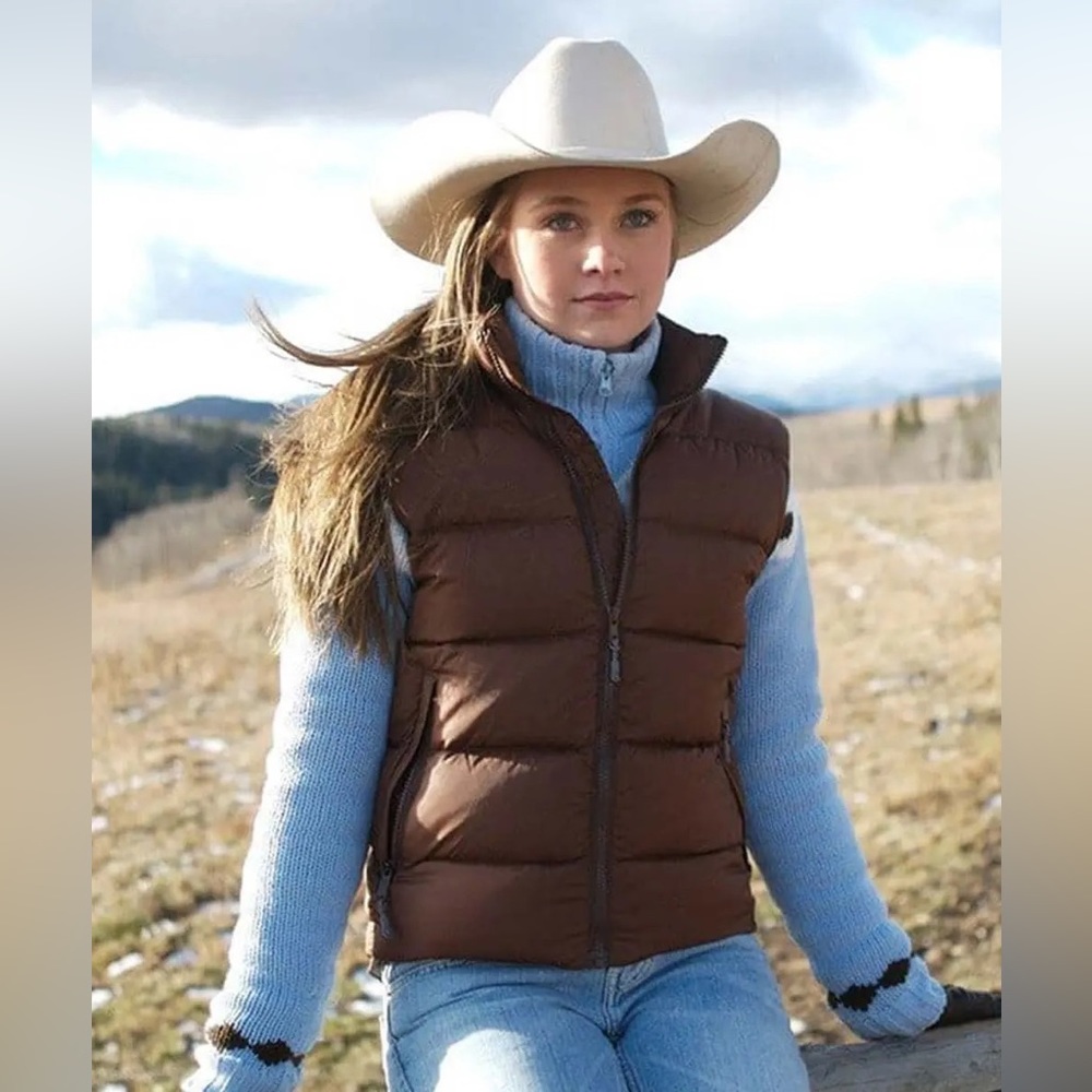 Chocolate Brown Winter Vest - Picture 9 of 9